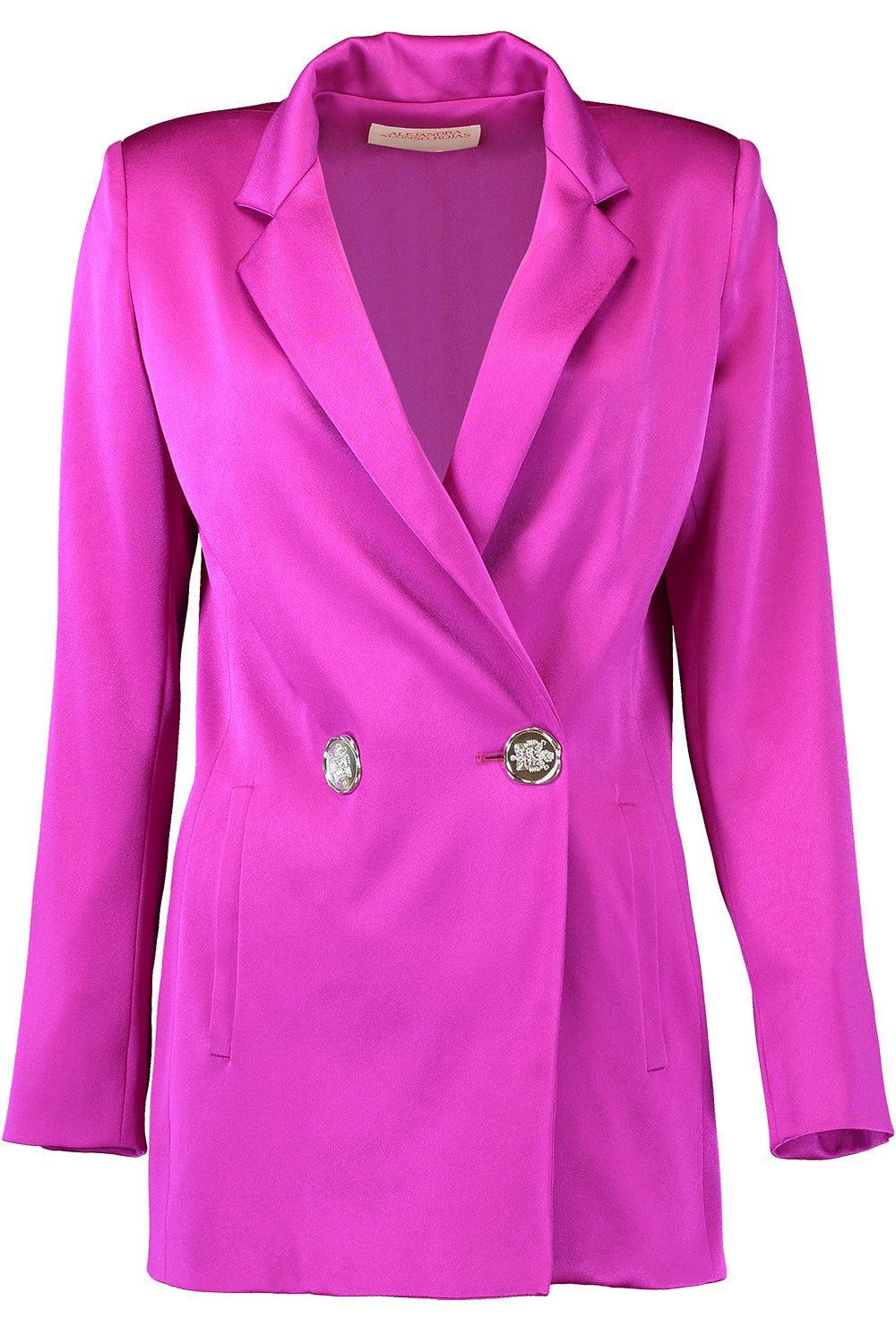 ALEJANDRA ALONSO ROJAS-Classic Blazer - Magenta-