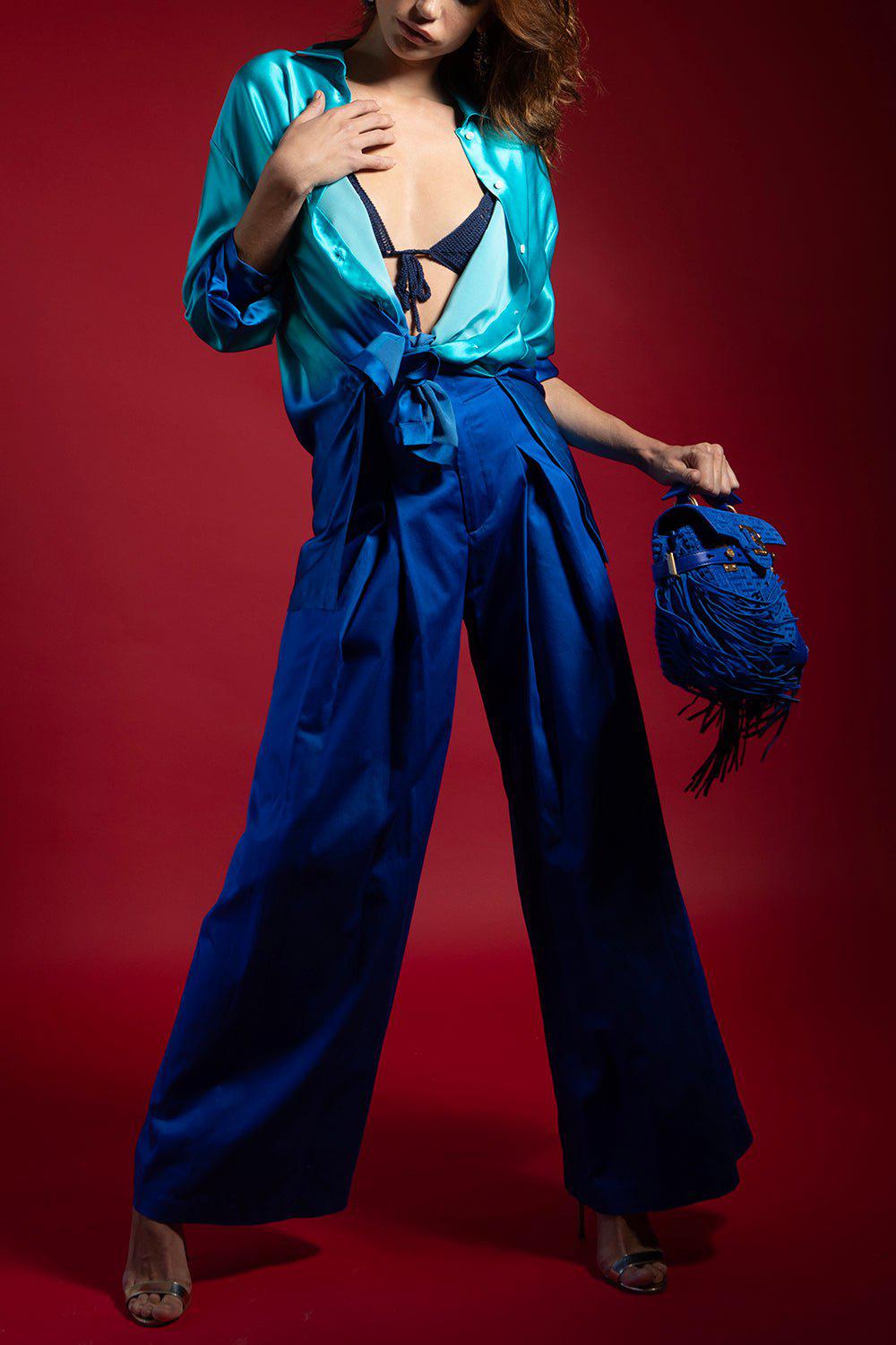 ALEJANDRA ALONSO ROJAS-Wide Leg Pants-