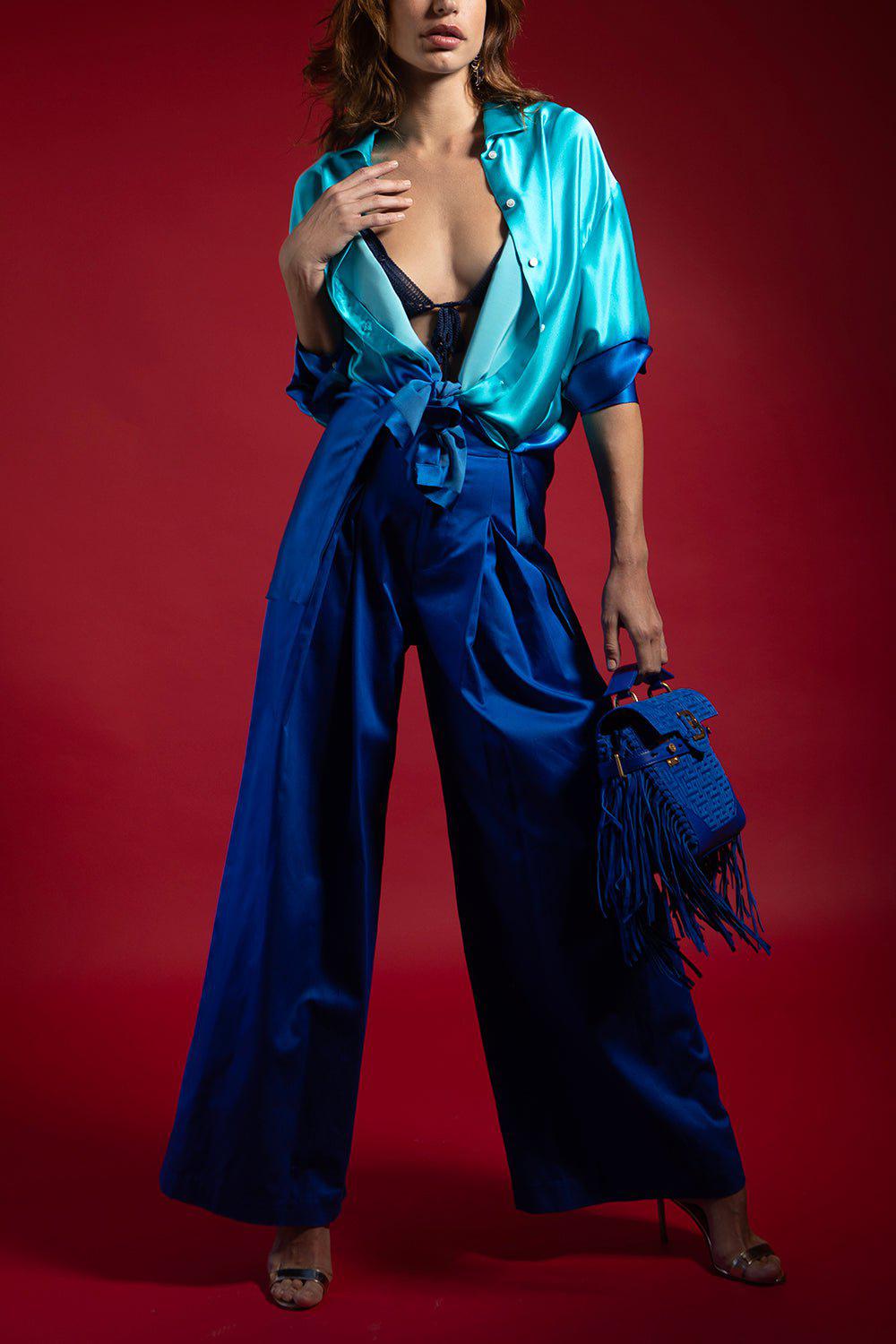 ALEJANDRA ALONSO ROJAS-Wide Leg Pants-