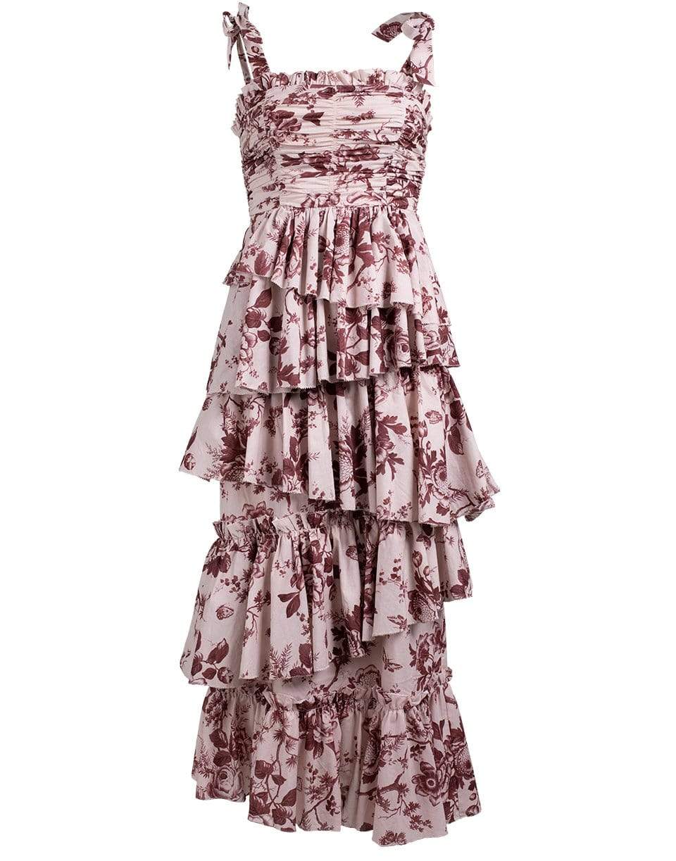 ALEMAIS-Alemais Heather Tiered Midi Dress-