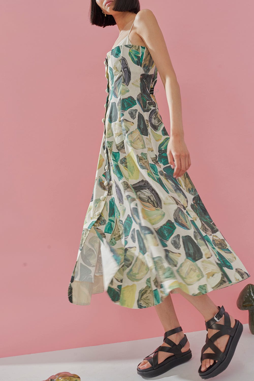 ALEMAIS-Siena Bandeau Midi Dress-