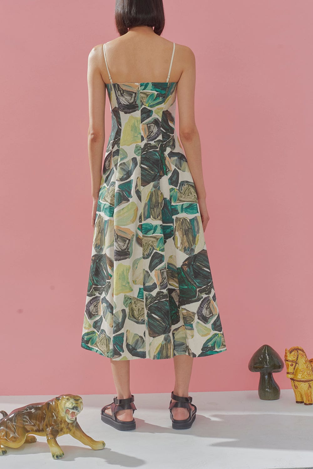 ALEMAIS-Siena Bandeau Midi Dress-