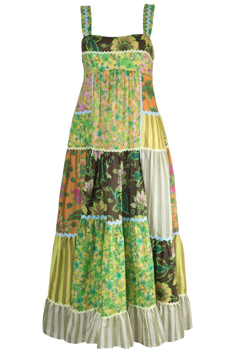 ALEMAIS-Winnie Spliced Midi Dress-