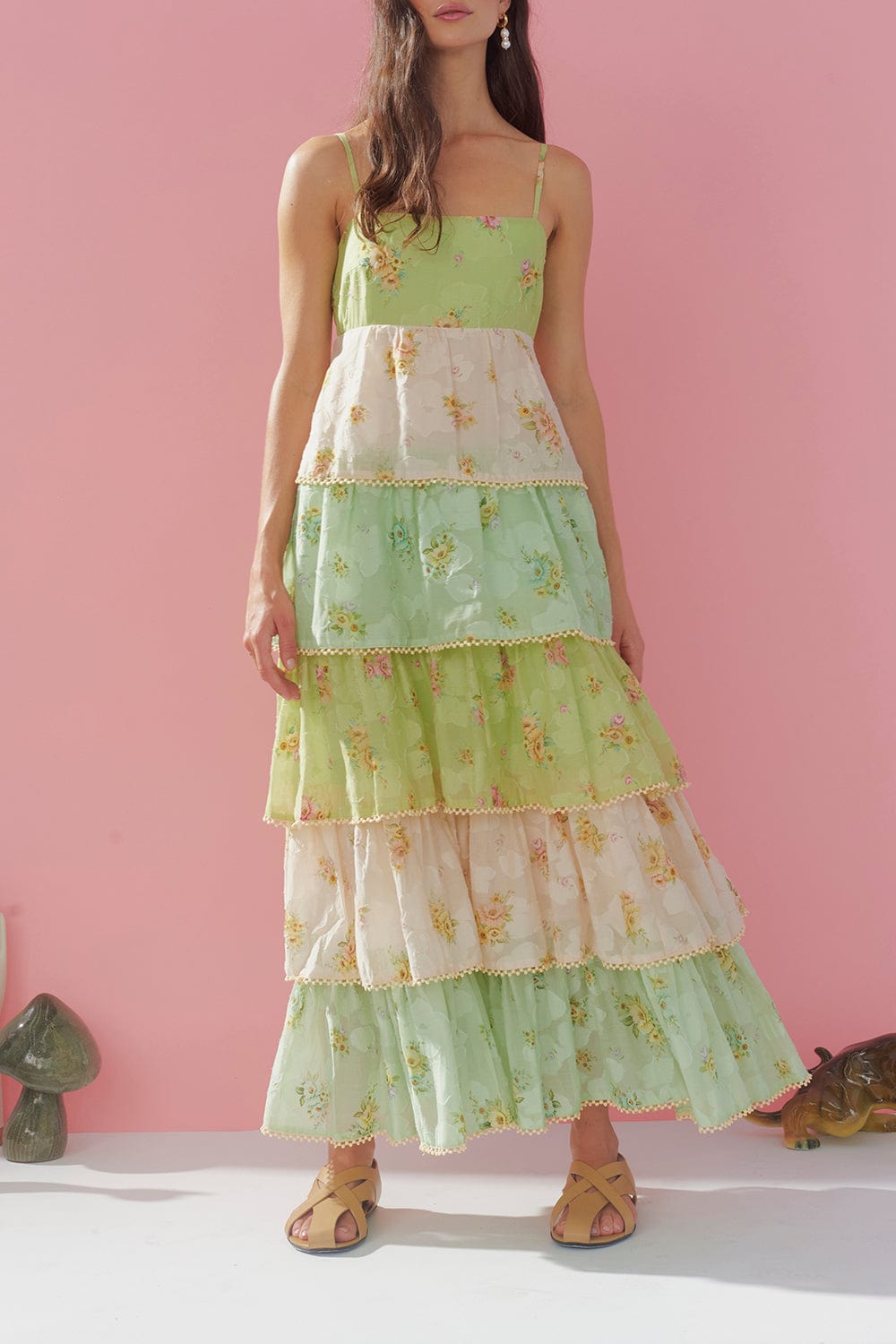ALEMAIS-Clementine Tiered Dress-