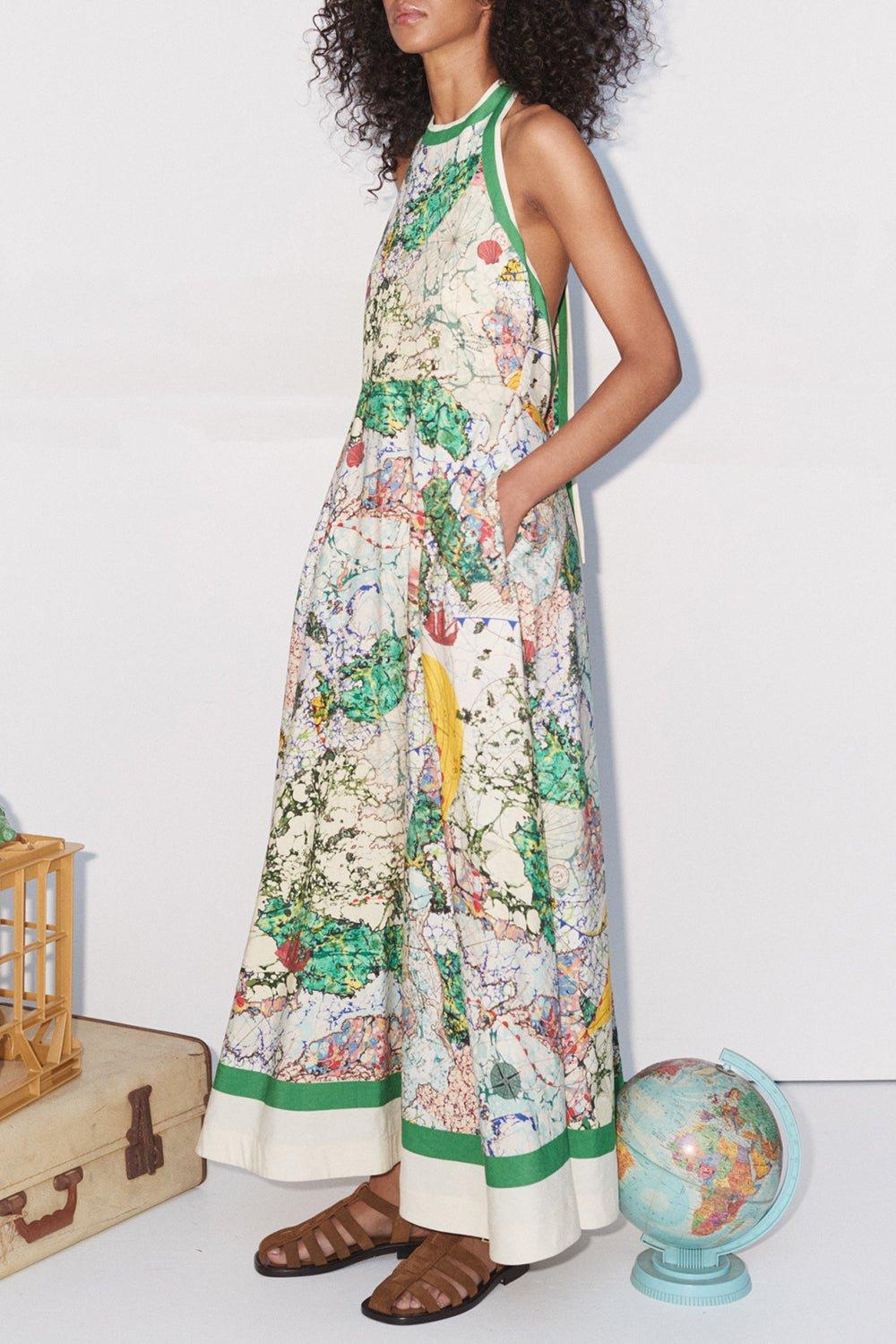 ALEMAIS-Odyssey Halter Dress-