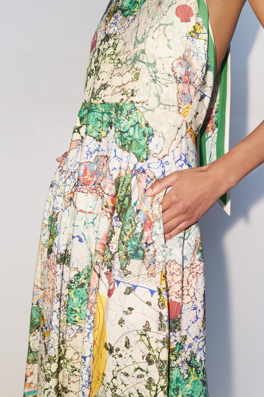 ALEMAIS-Odyssey Halter Dress-
