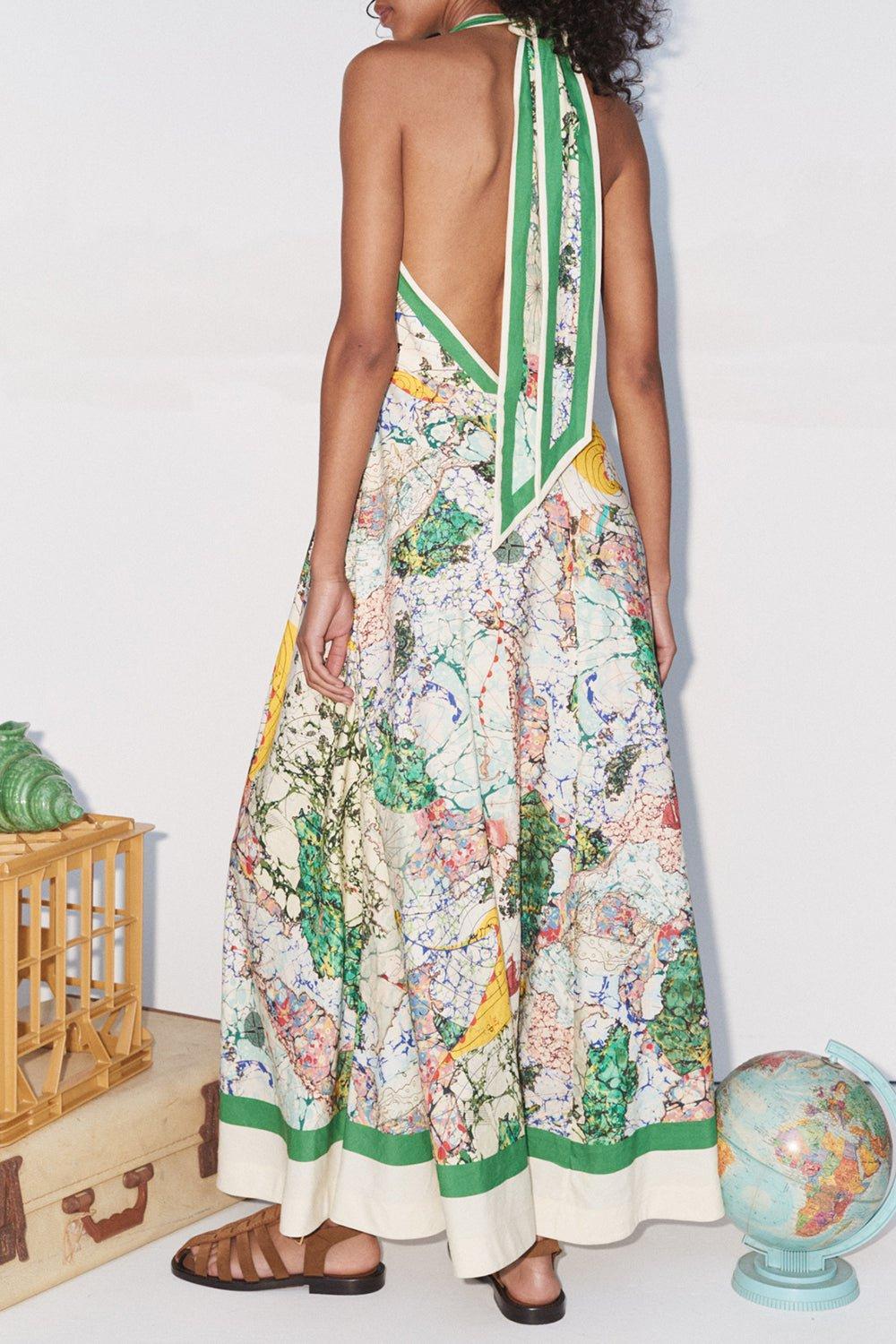 ALEMAIS-Odyssey Halter Dress-