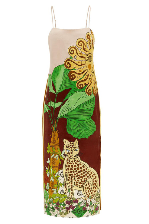 EYE OF THE TIGER SLIT DRESS main image 1