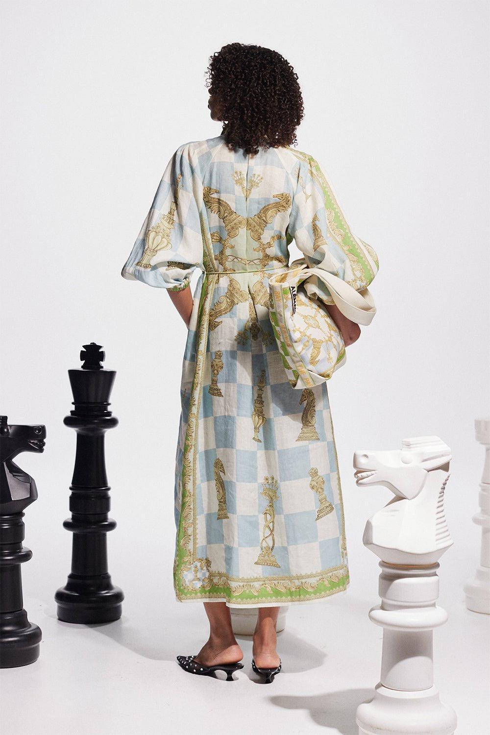 ALEMAIS-Checkmate Shirtdress-