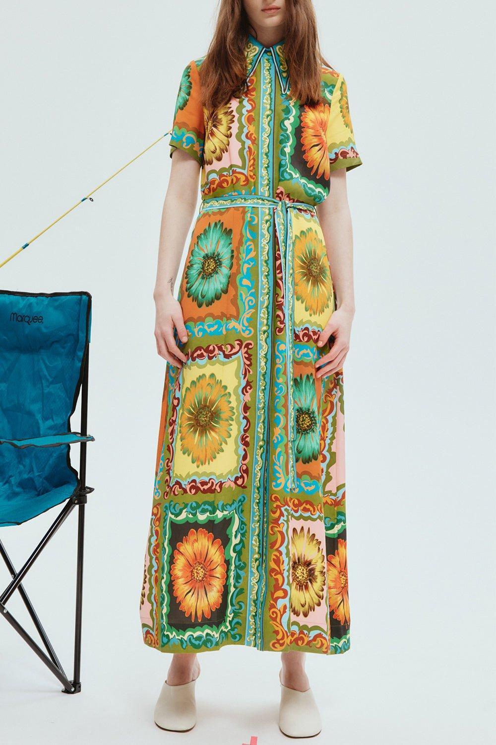 ALEMAIS-Disco Daisy Shirtdress-