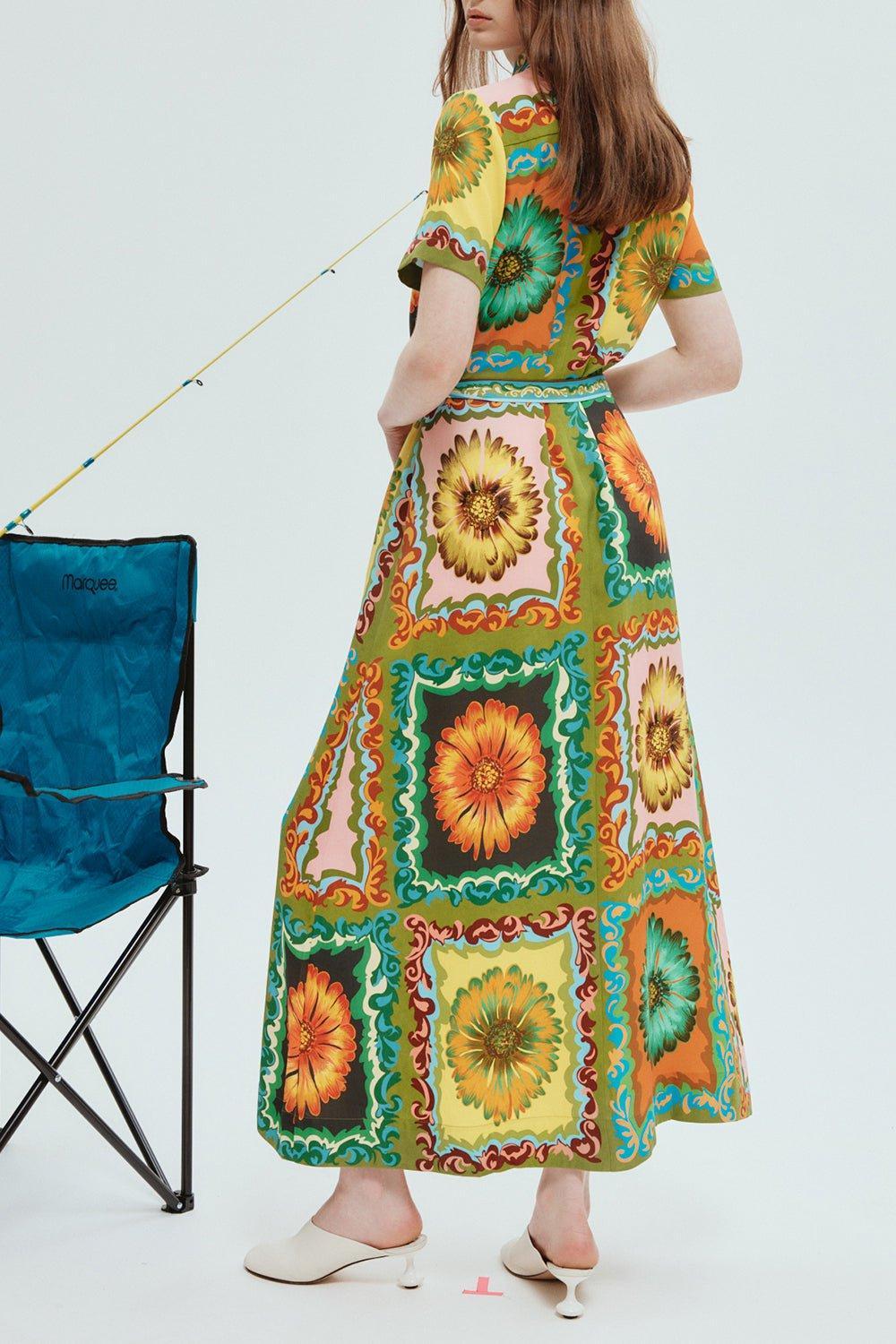 ALEMAIS-Disco Daisy Shirtdress-