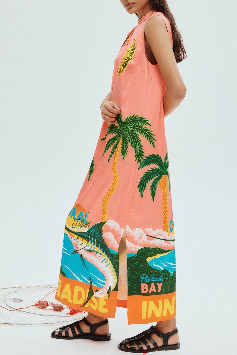 ALEMAIS-Paradiso Midi Dress-