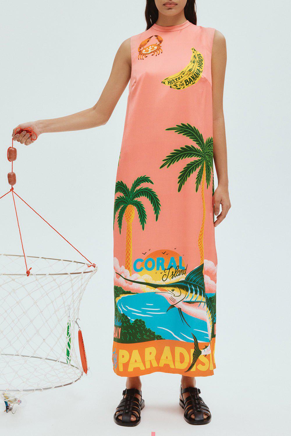 ALEMAIS-Paradiso Midi Dress-