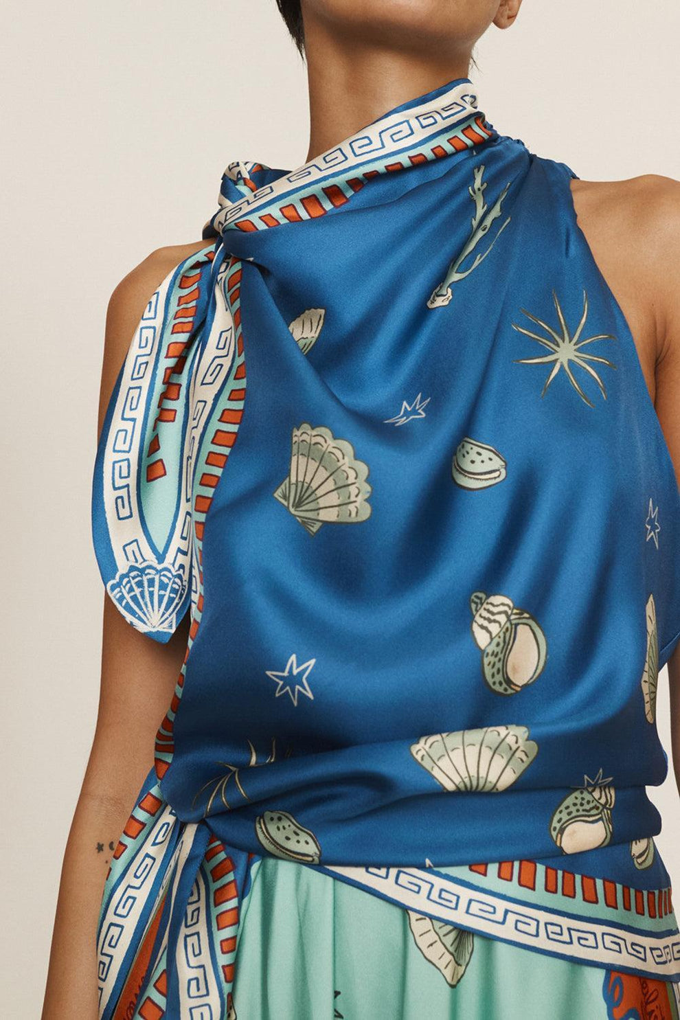 Surrealist Summer Scarf Dress