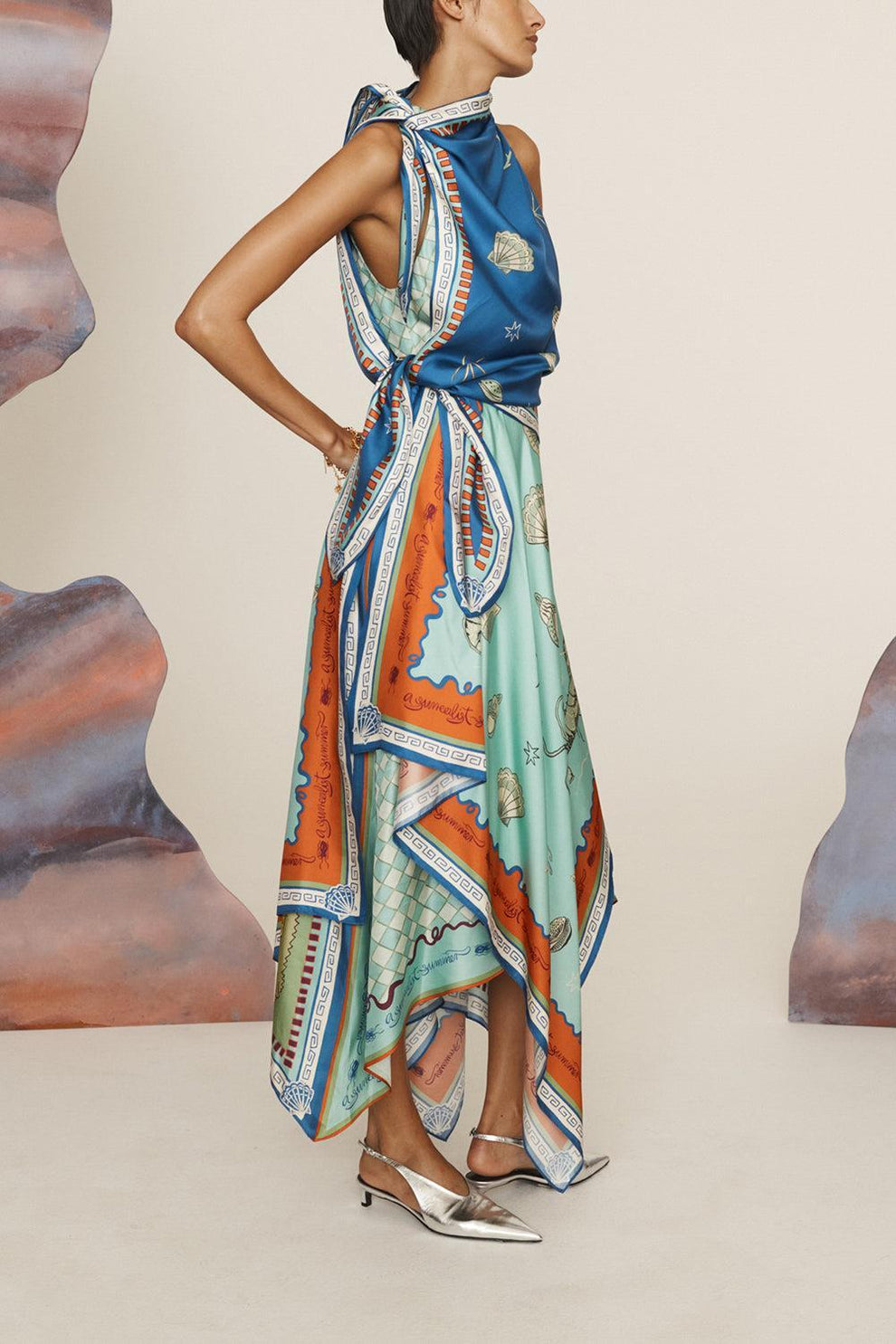Surrealist Summer Scarf Dress