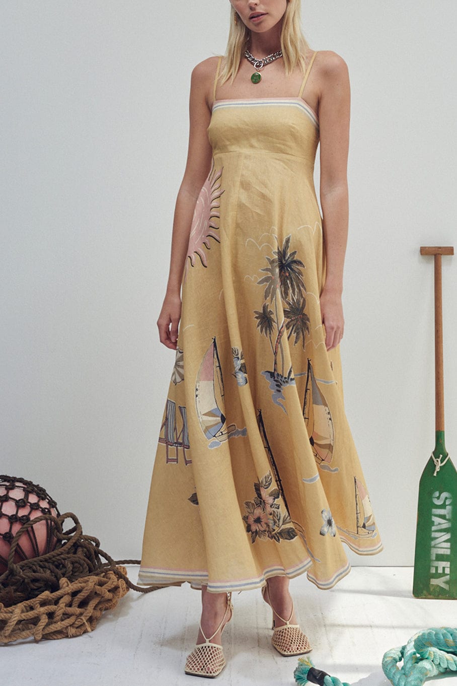 ALEMAIS-Sunset Shades Sundress-