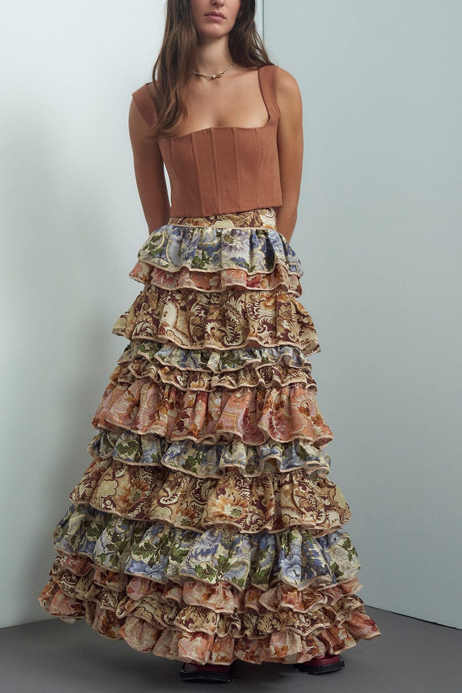 ALEMAIS-Phillipa Ruffle Skirt-