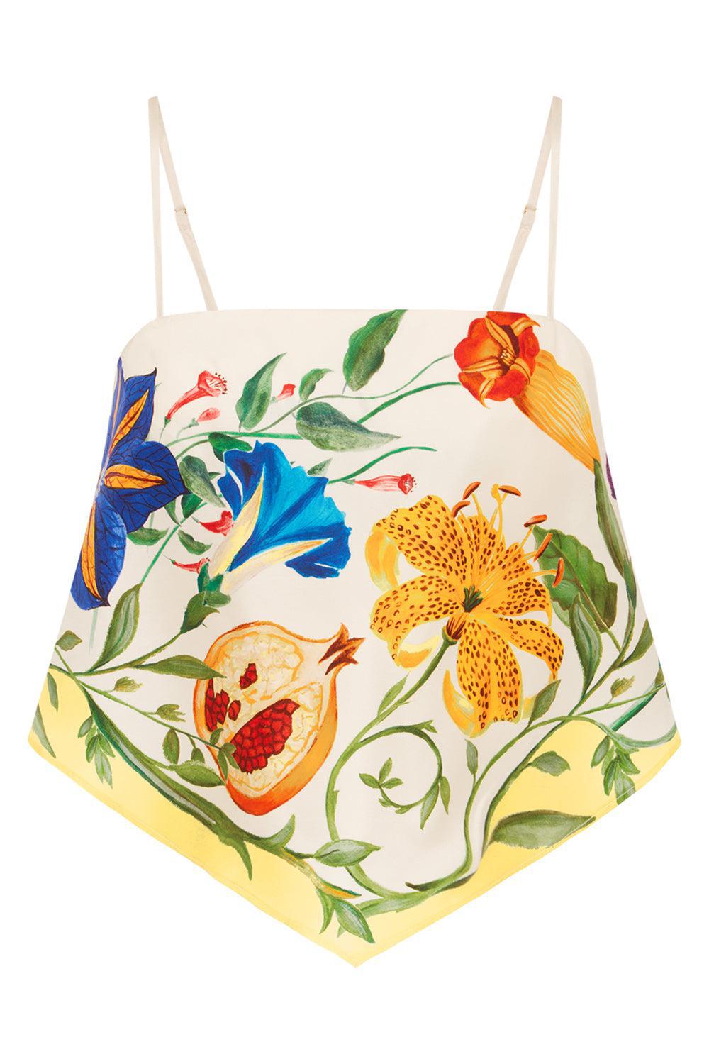 ALEMAIS-Flores Scarf Top-