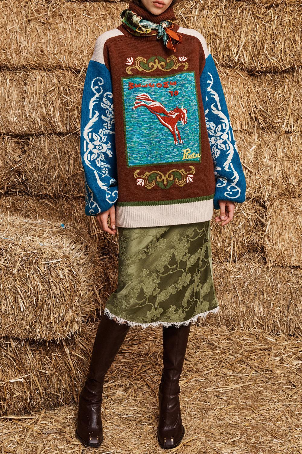 Lasso Patchwork Sweater-NOVELTY-XS-CLOTHINGTOPSWEATER-ALEMAIS