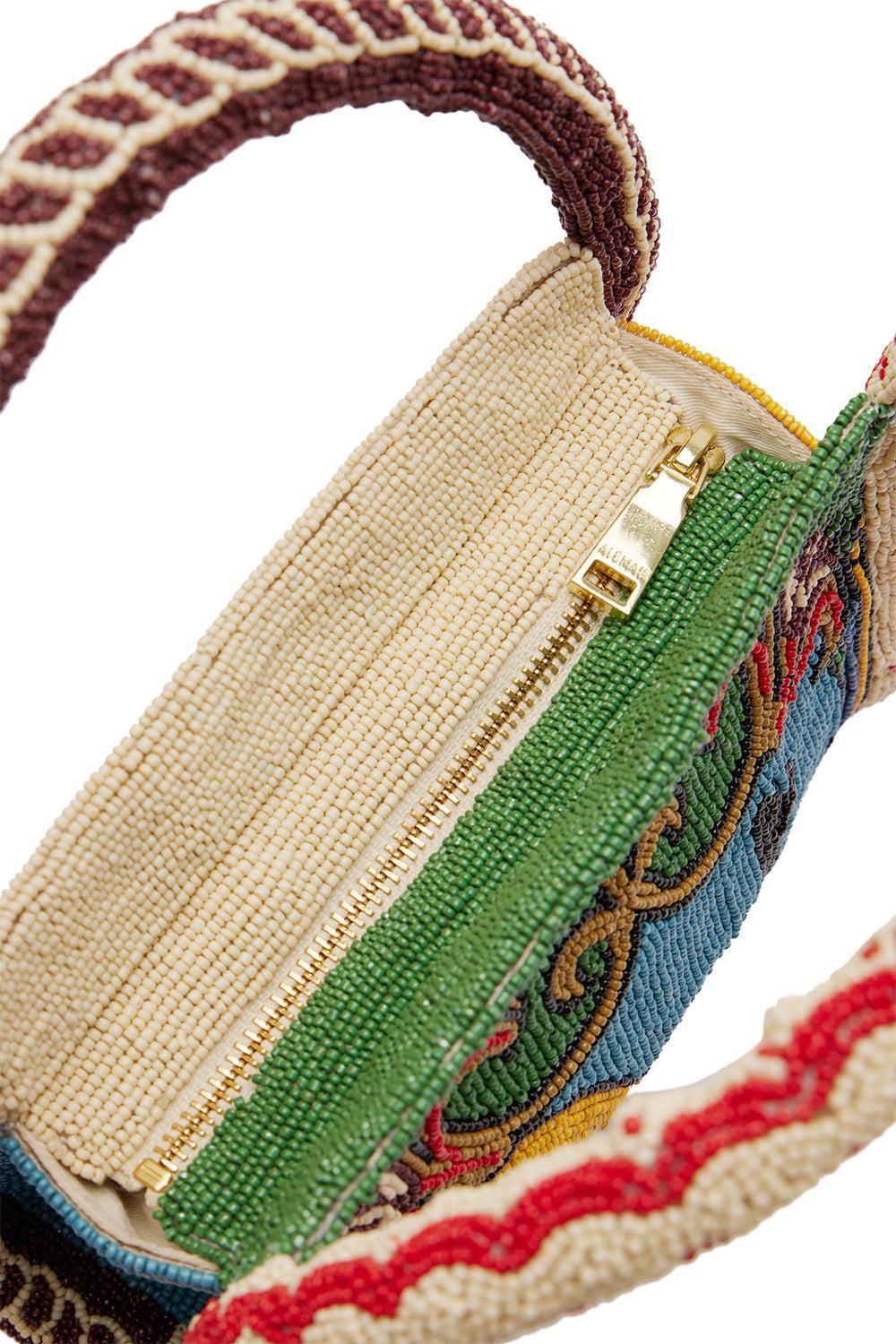 Ace Beaded Barrel Bag-NOVELTY-O/S-HANDBAGTOP HANDLE-ALEMAIS