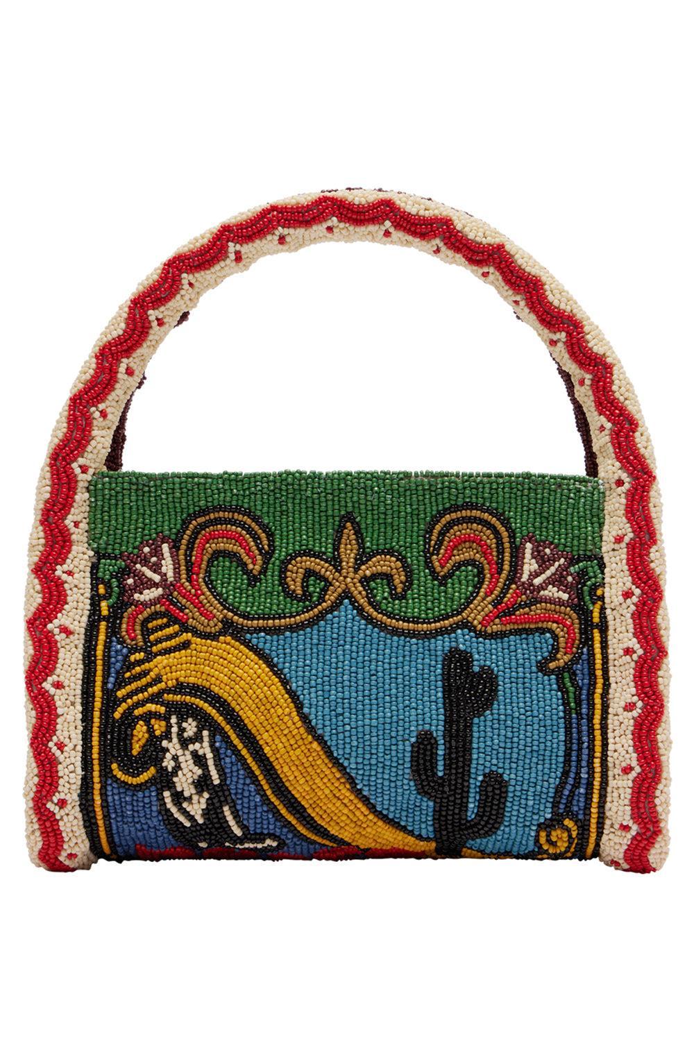 Ace Beaded Barrel Bag-NOVELTY-O/S-HANDBAGTOP HANDLE-ALEMAIS