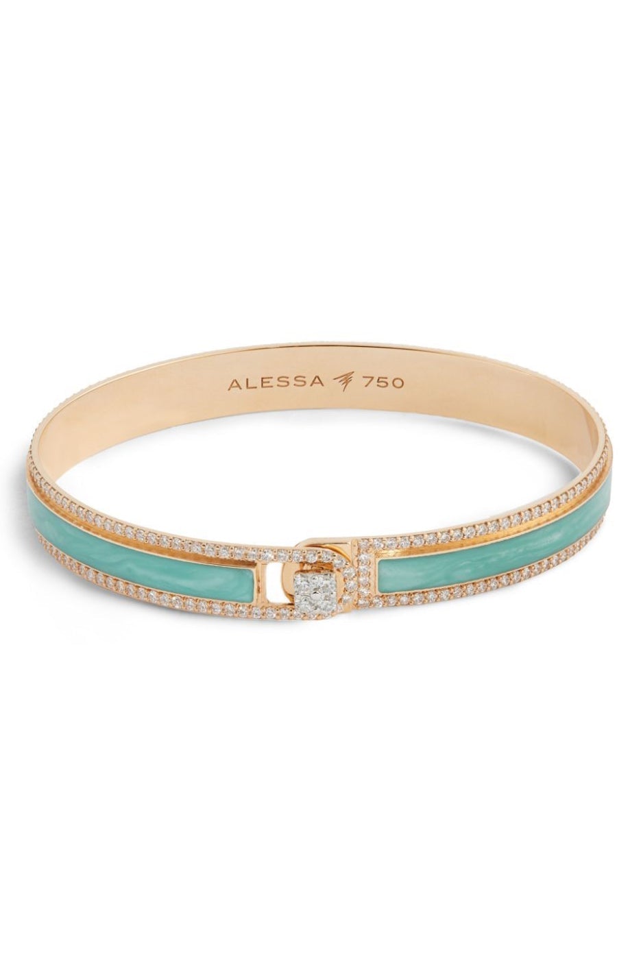 ALESSA JEWELRY-Paraiba Spectrum Border Bracelet-ROSE GOLD