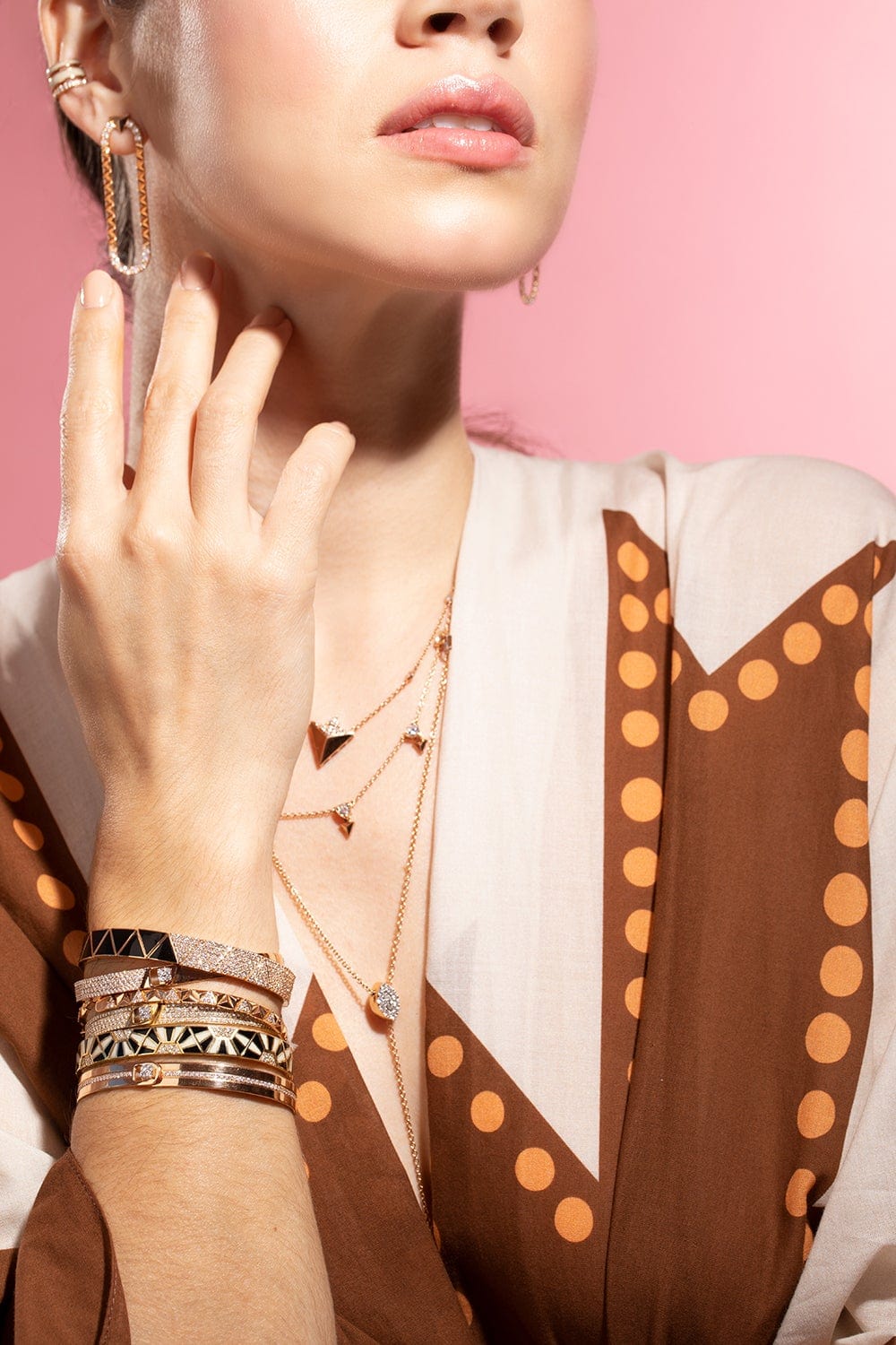 ALESSA JEWELRY-Diamond Equality Bracelet-ROSE GOLD