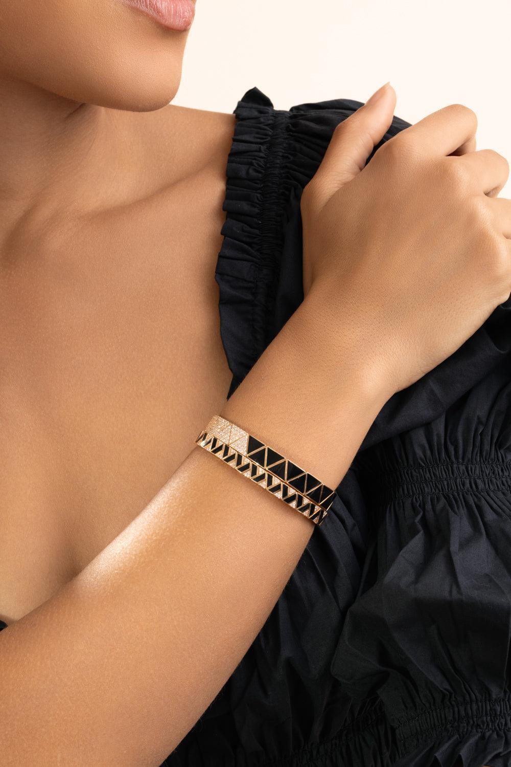 Diamond Equality Bracelet-ROSE GOLD-JEWELRYFINE JEWELBRACELET O-ALESSA JEWELRY