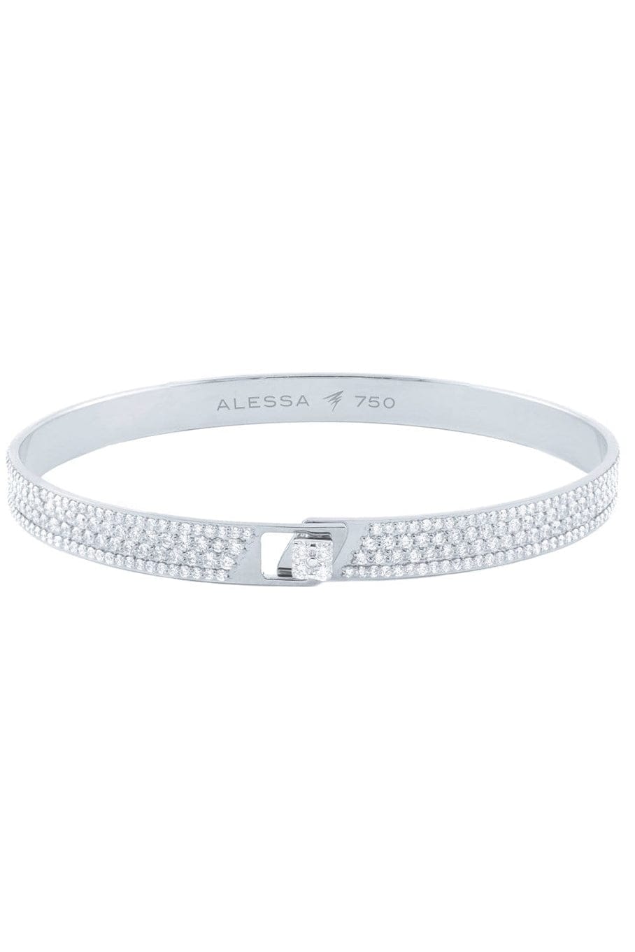 ALESSA JEWELRY-Spectrum Pave Diamond Bracelet-WHITE GOLD