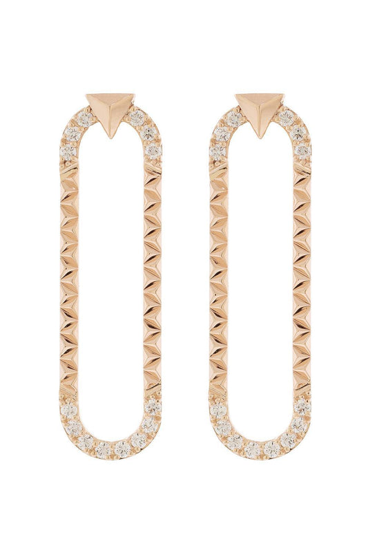 Diamond Energy Earrings-ROSE GOLD-JEWELRYFINE JEWELEARRING-ALESSA JEWELRY