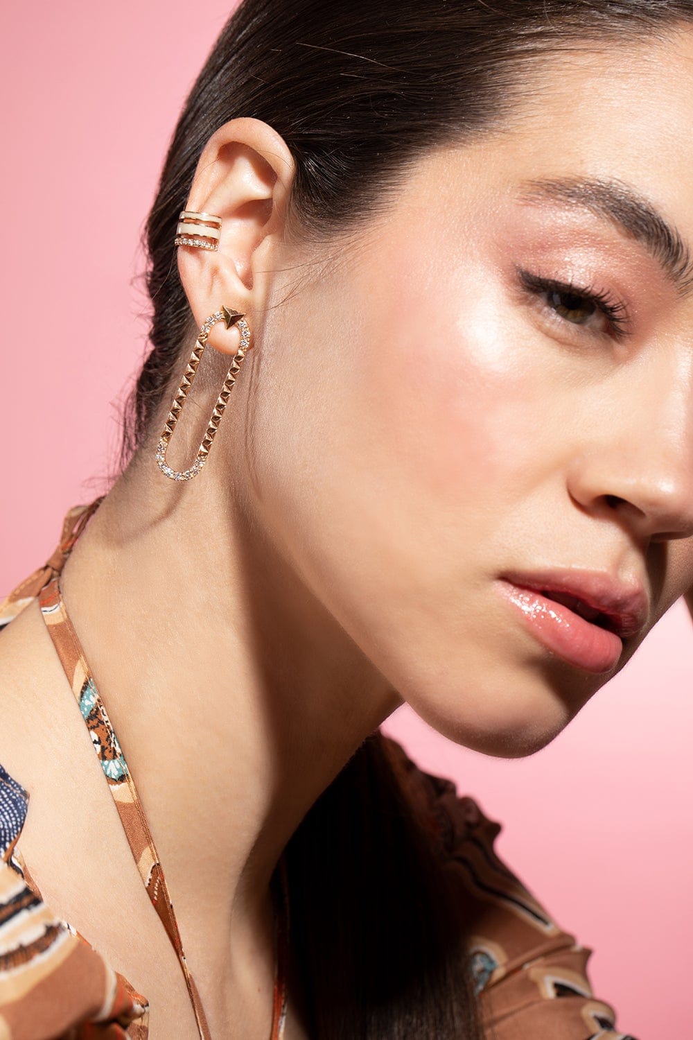 ALESSA JEWELRY-Energy Diamond Earrings-ROSE GOLD