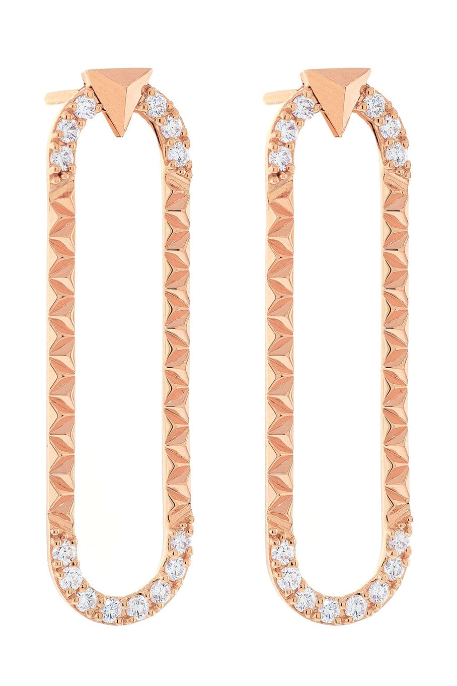 ALESSA JEWELRY-Energy Diamond Earrings-ROSE GOLD