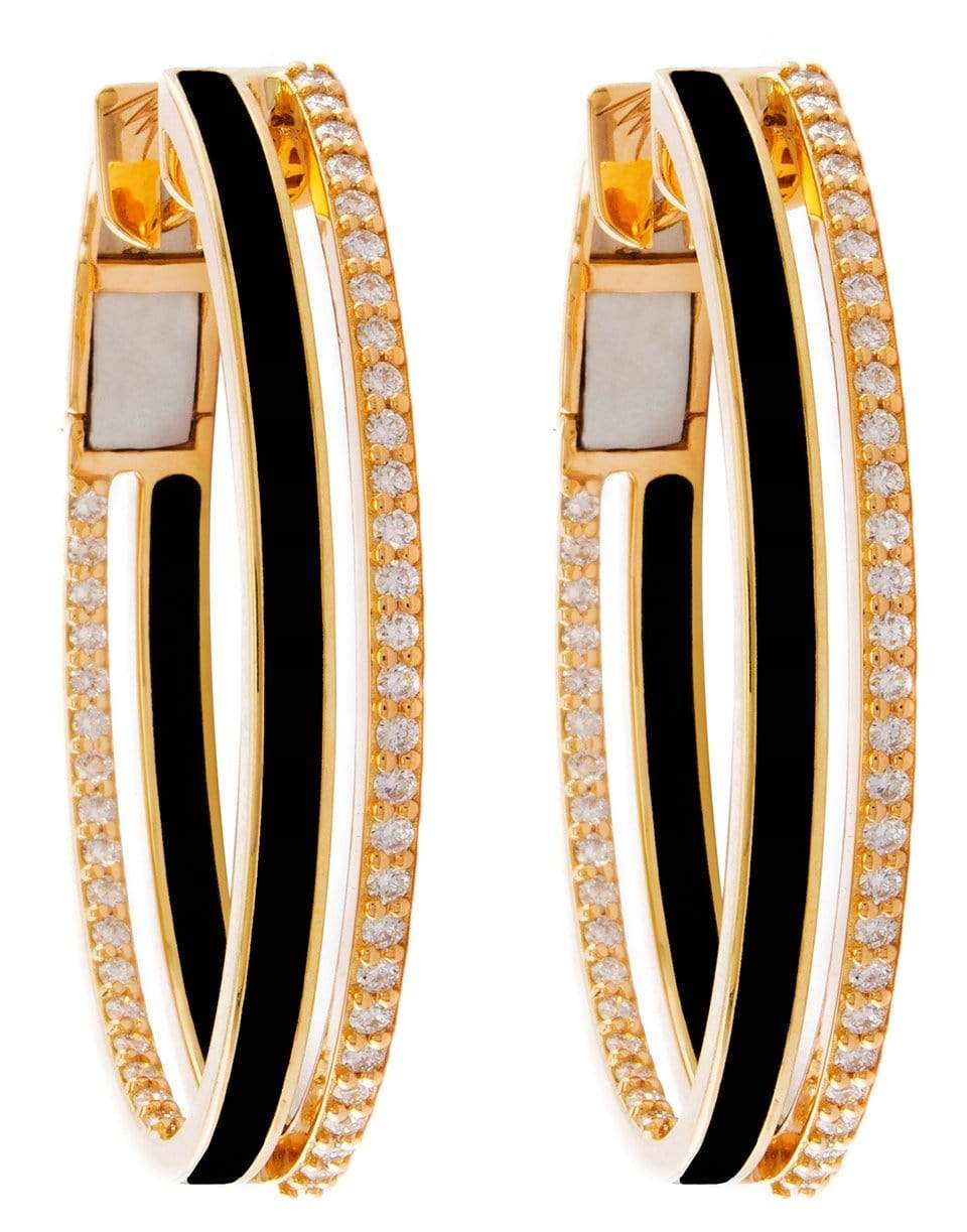 ALESSA JEWELRY-Spectrum Diamond Hoops-YELLOW GOLD