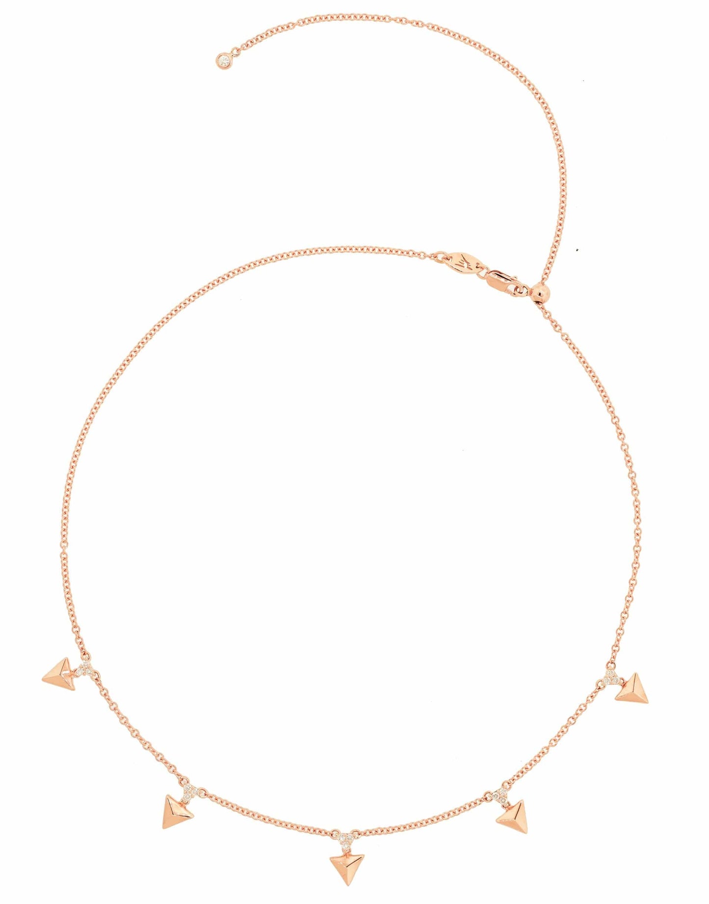 ALESSA JEWELRY-Eruption Rising Diamond Choker-ROSE GOLD