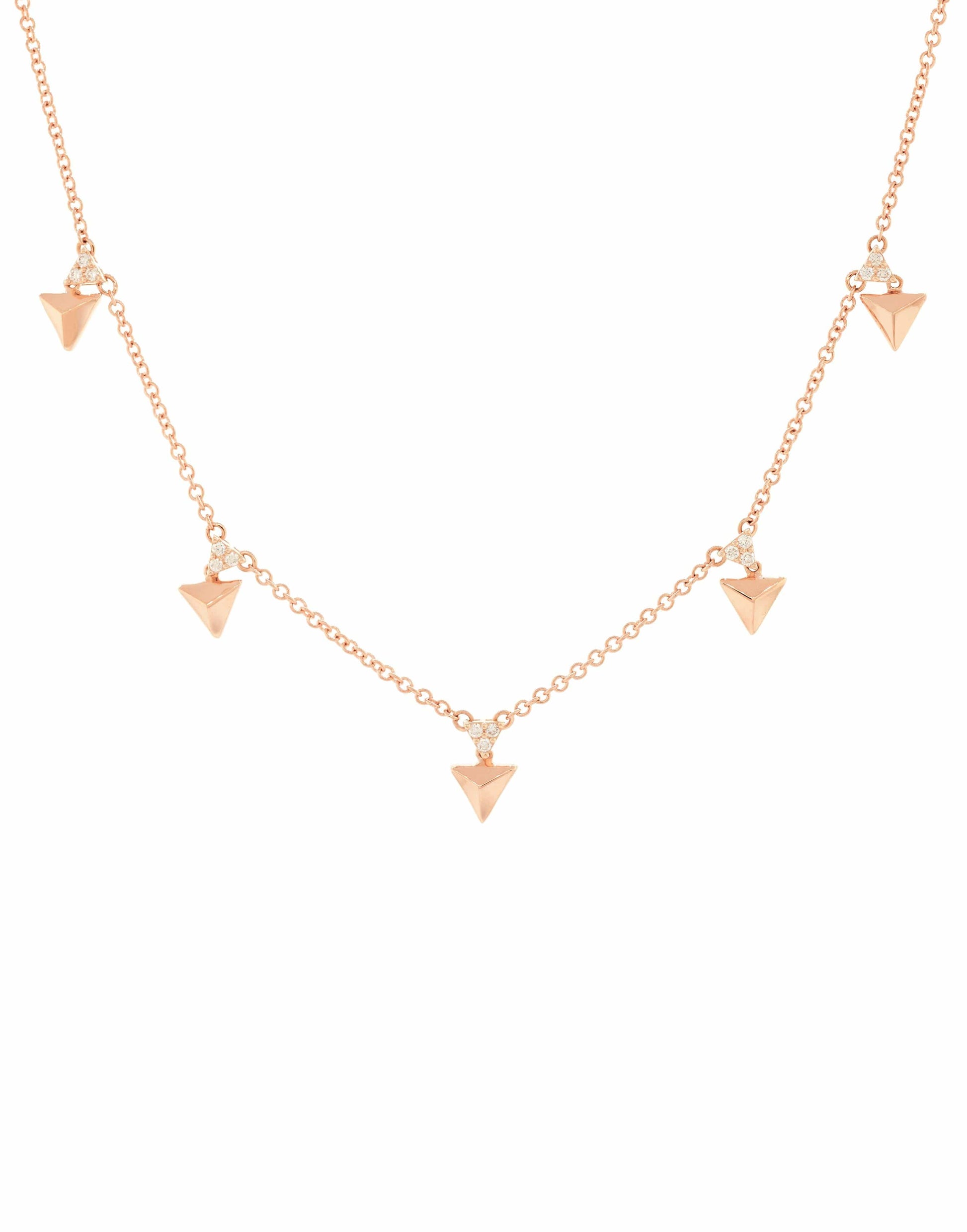 ALESSA JEWELRY-Eruption Rising Diamond Choker-ROSE GOLD
