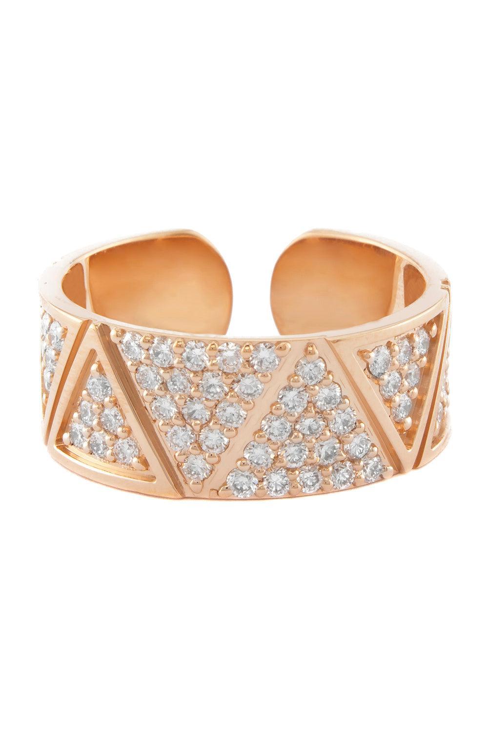 Diamond Pave Full Ring-YELLOW GOLD-8-JEWELRYFINE JEWELRING-ALESSA JEWELRY