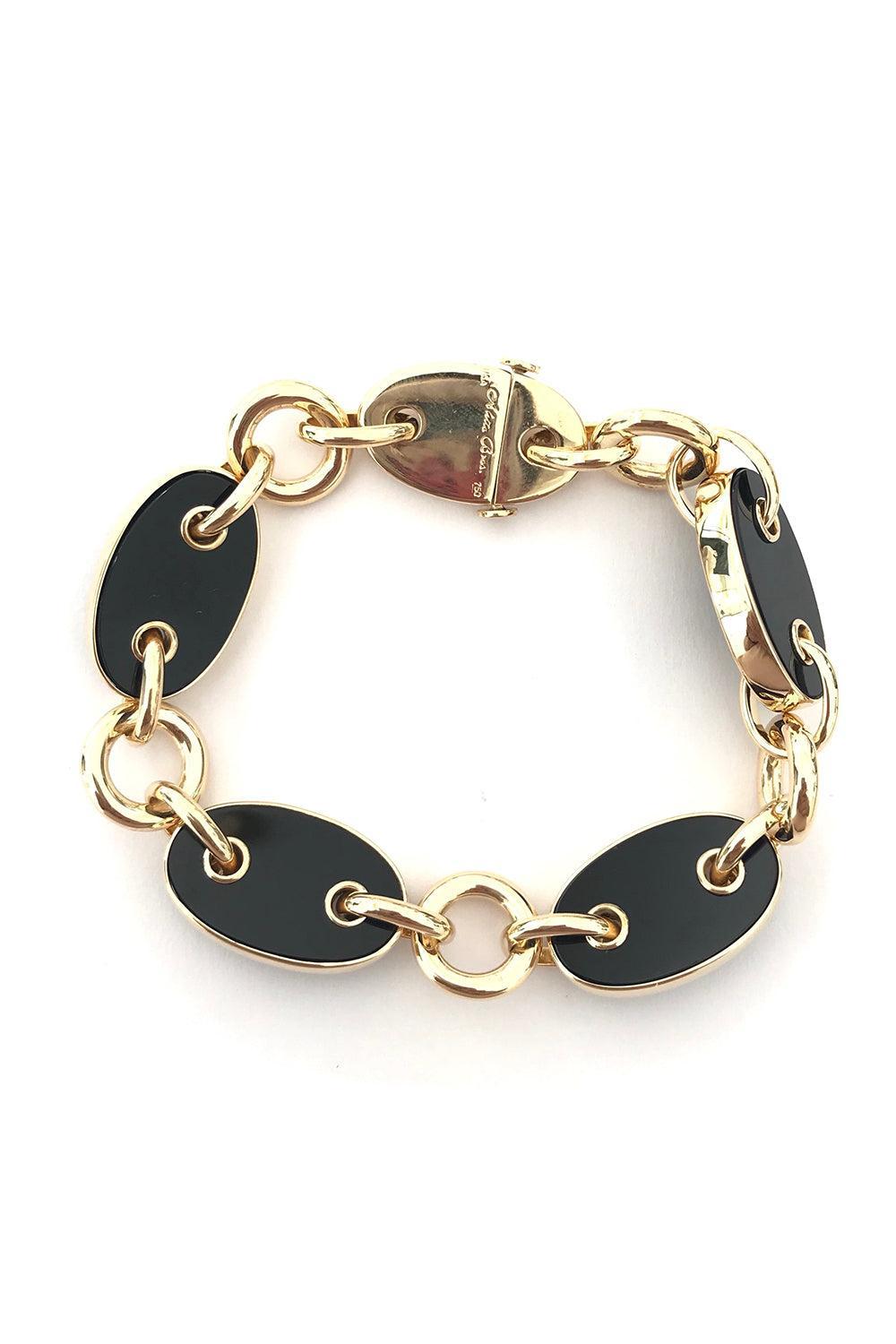 Black Onyx Costa Link Bracelet