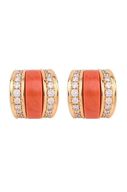 Diamond Coralia Earrings-YELLOW GOLD-JEWELRYFINE JEWELEARRING-ALETTO BROS.
