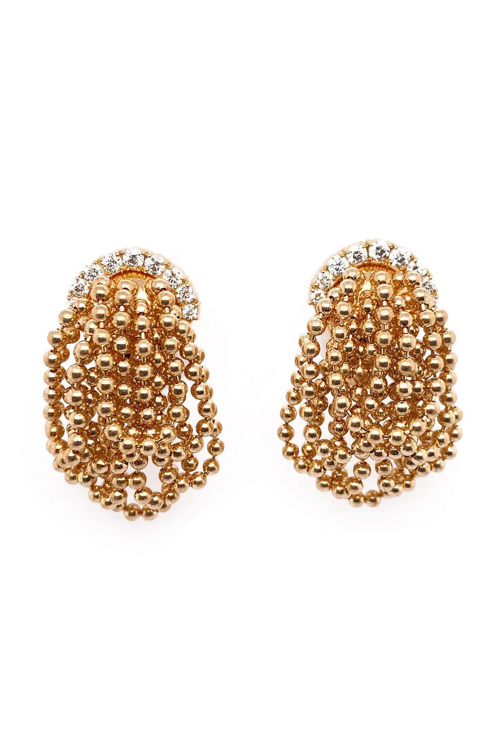 Diamond Goccia Earrings-YELLOW GOLD-JEWELRYFINE JEWELEARRING-ALETTO BROS.