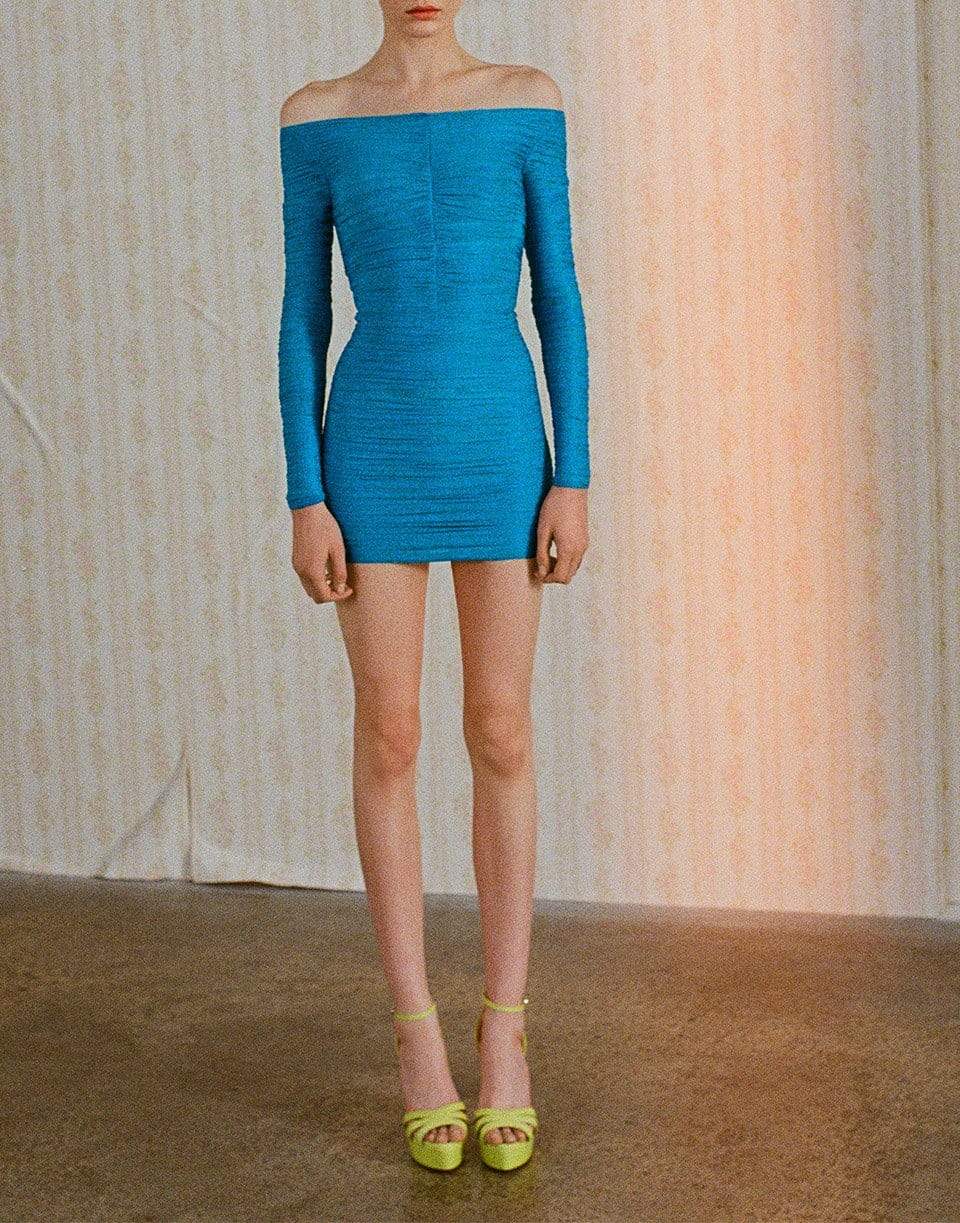 ALEX PERRY-Hadley Off Shoulder Mini Dress-