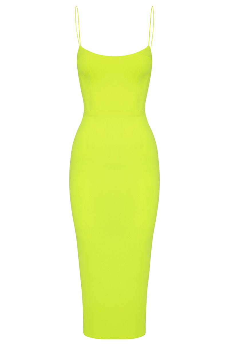 ALEX PERRY-Zane Satin Stretch Dress-