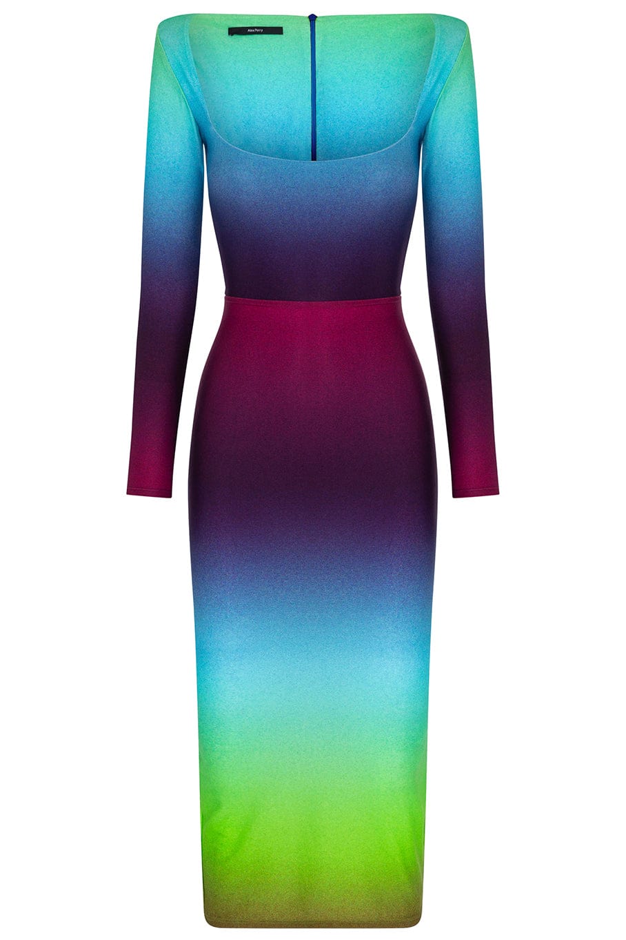 ALEX PERRY-Toryn Lycra Scoop Neck Long Sleeve Dress-