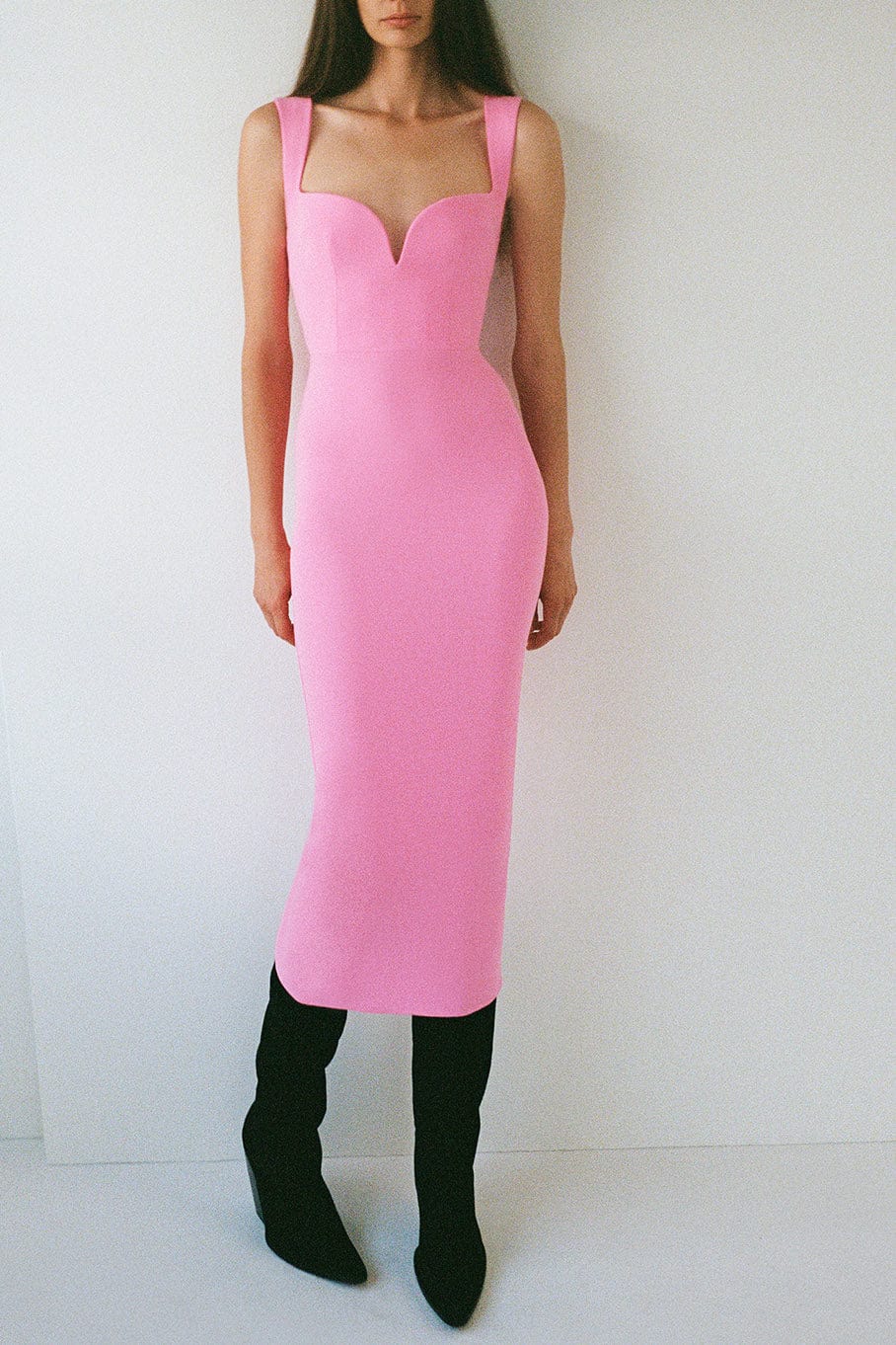 ALEX PERRY-Spencer Sweetheart Midi Dress-