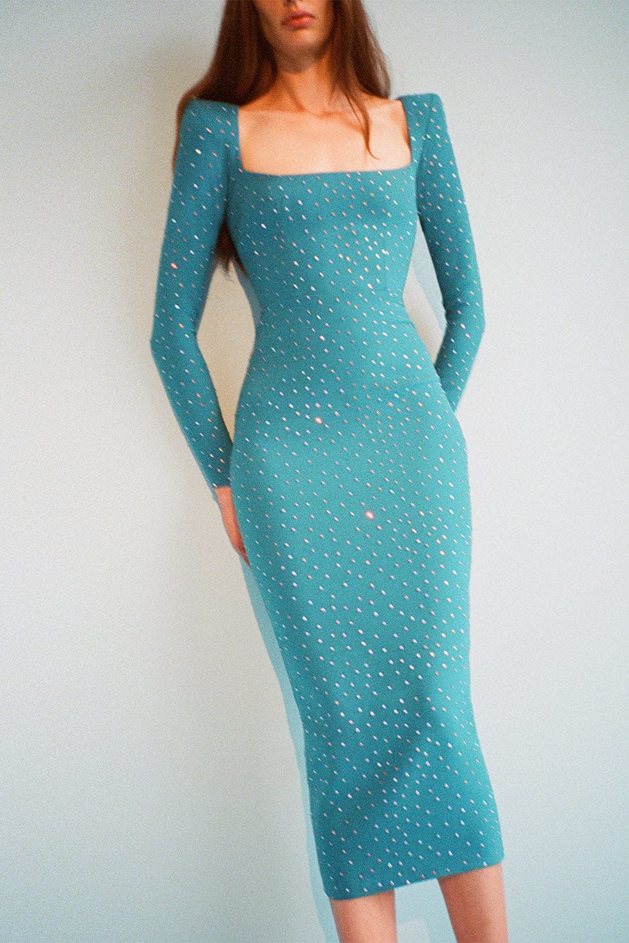Tiernan Scoop Neck Long Sleeve Dress
