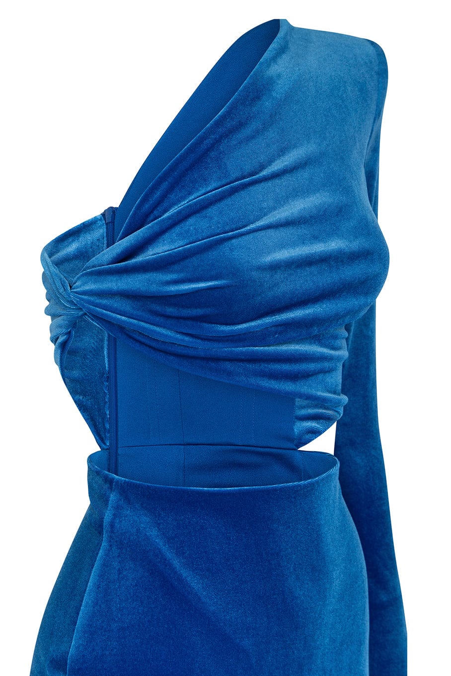 attico blue velvet dress Jovani 40022 Long Velvet Gown Formal Dress main image 0
