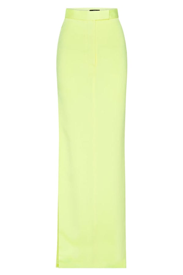 ALEX PERRY-Lux Column Split Skirt-