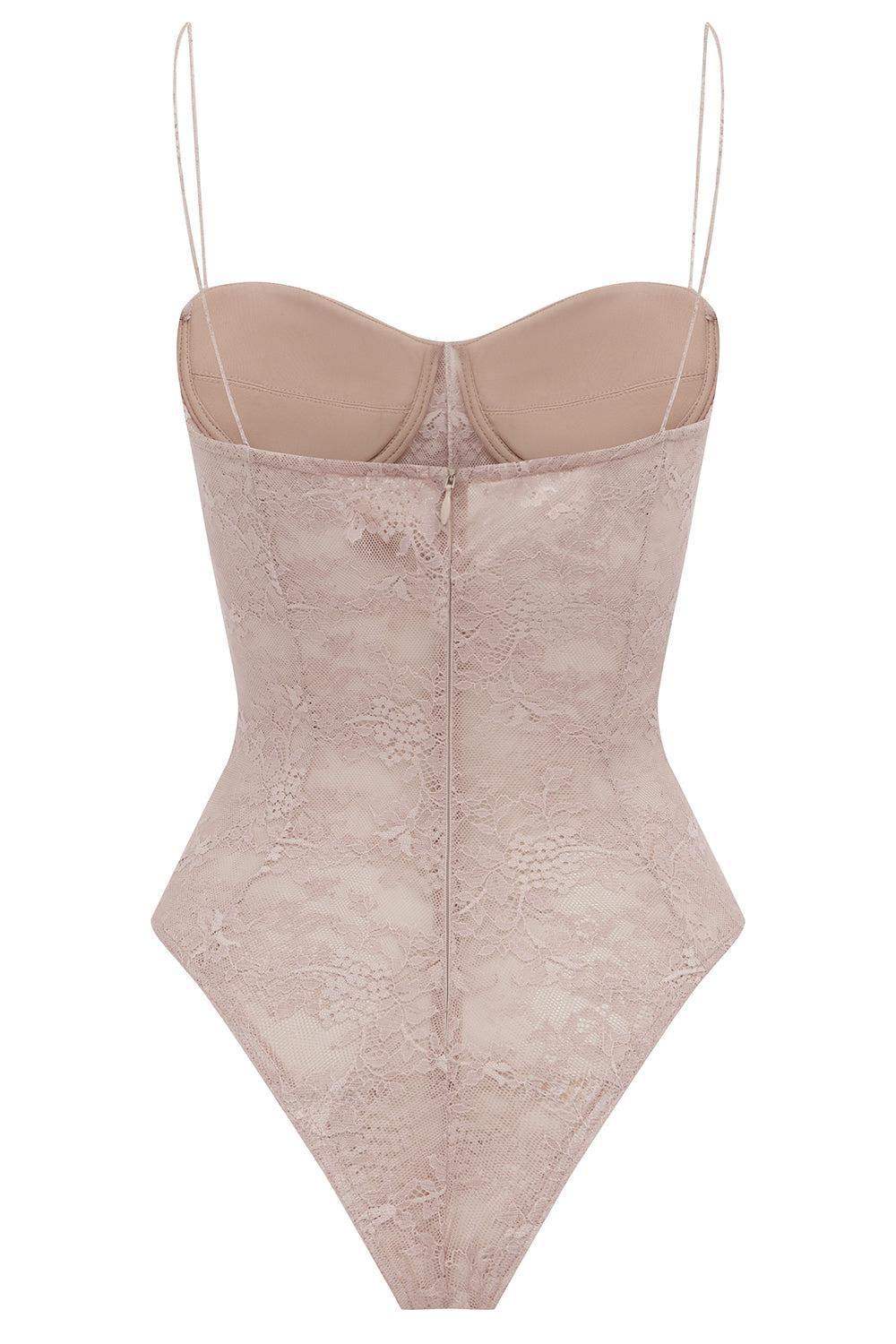 Cupped Lace Bodysuit-PINK-2-CLOTHINGTOPBLOUSE-ALEX PERRY