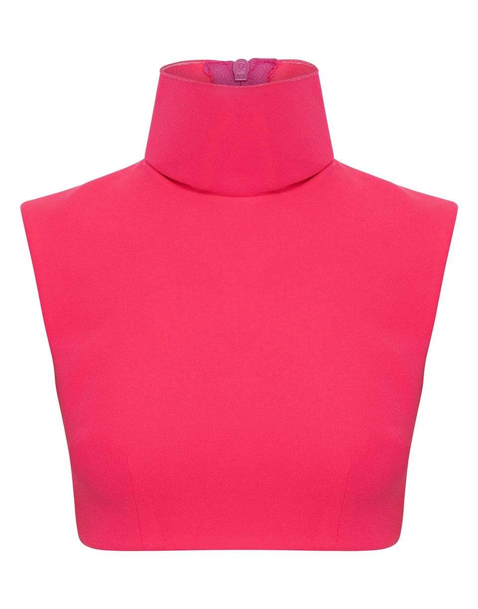 ALEX PERRY-Blake Stretch Crepe Turtleneck Crop Top-