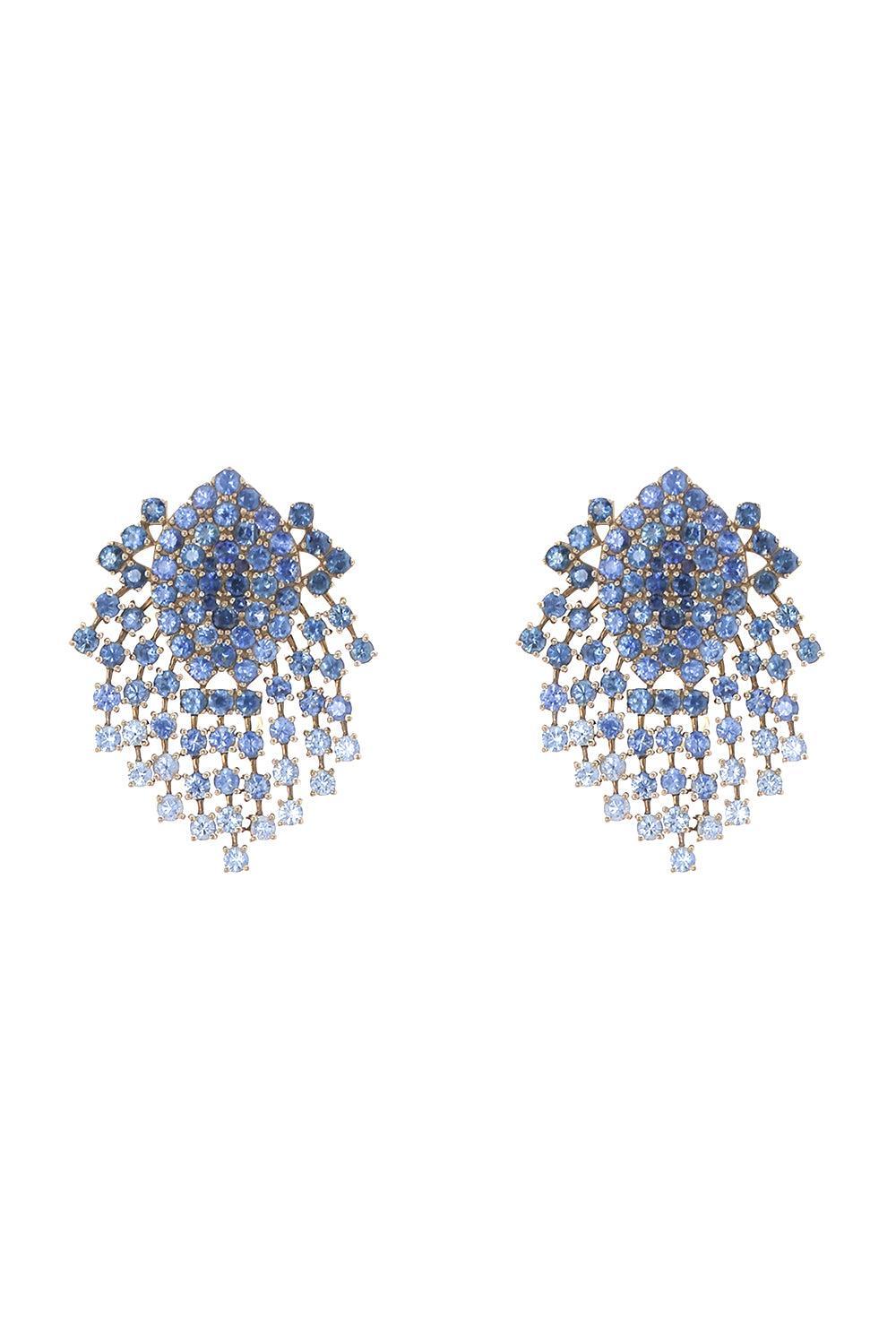 Blue Sapphire Bug Earrings-WHITE GOLD-JEWELRYFINE JEWELEARRING-ALEXANDER LAUT