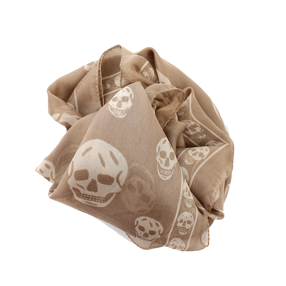 ALEXANDER MCQUEEN-Classic Skull Scarf-